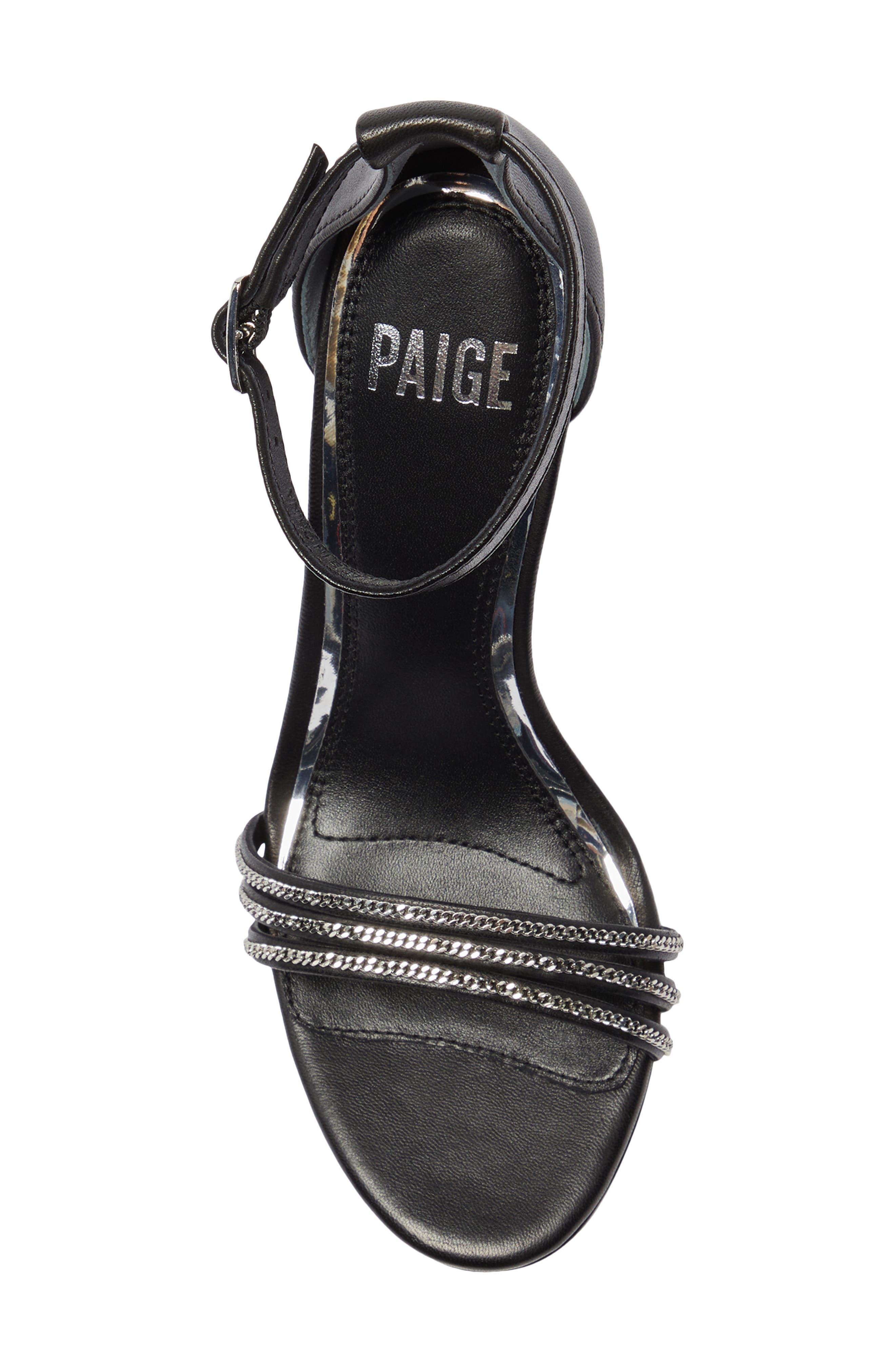 PAIGE Nia Ankle Strap Sandal, Alternate, color, Black