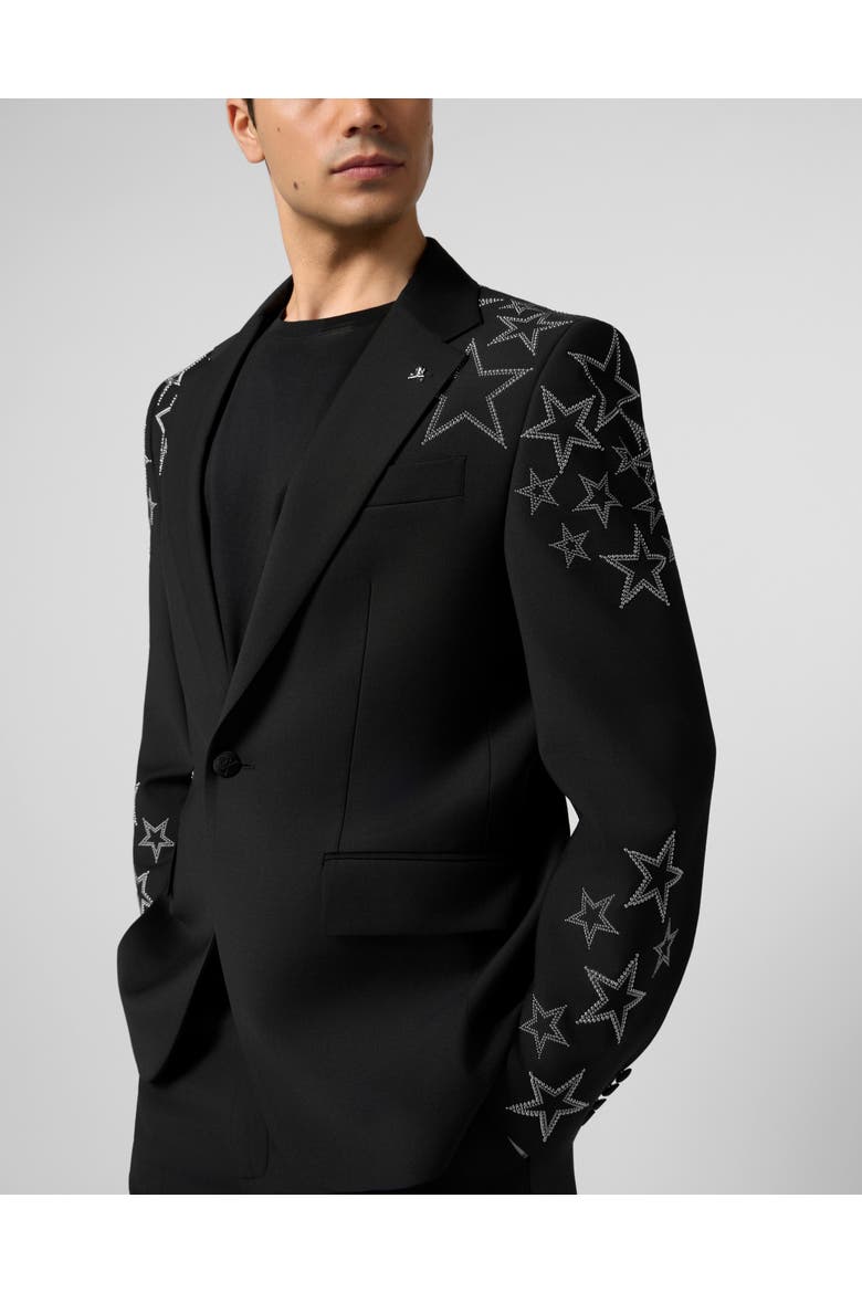 Blazer Gigolo Fit Stars Studs Men, Alternate, color, black