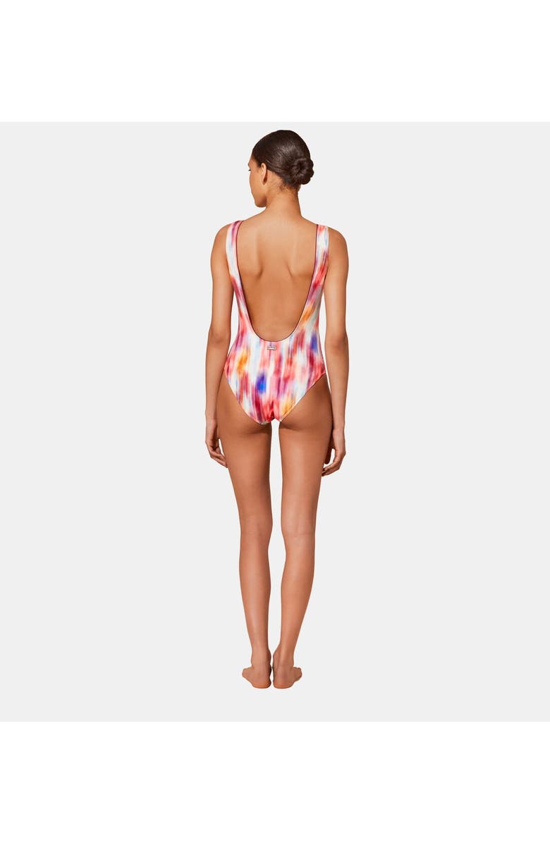 Vilebrequin Women's Ikat Flowers Lace-Up One-Piece Swimsuit, Alternate, color, 