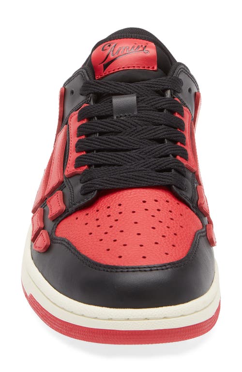 Shop Amiri Skeleton Low Top Sneaker In Varsity Red