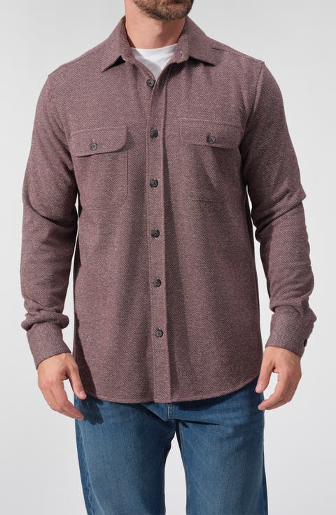 Herringbone Utility Overshirt