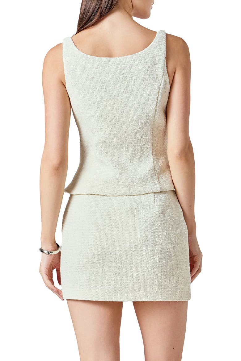 Tweed Tank, Alternate, color, IVORY