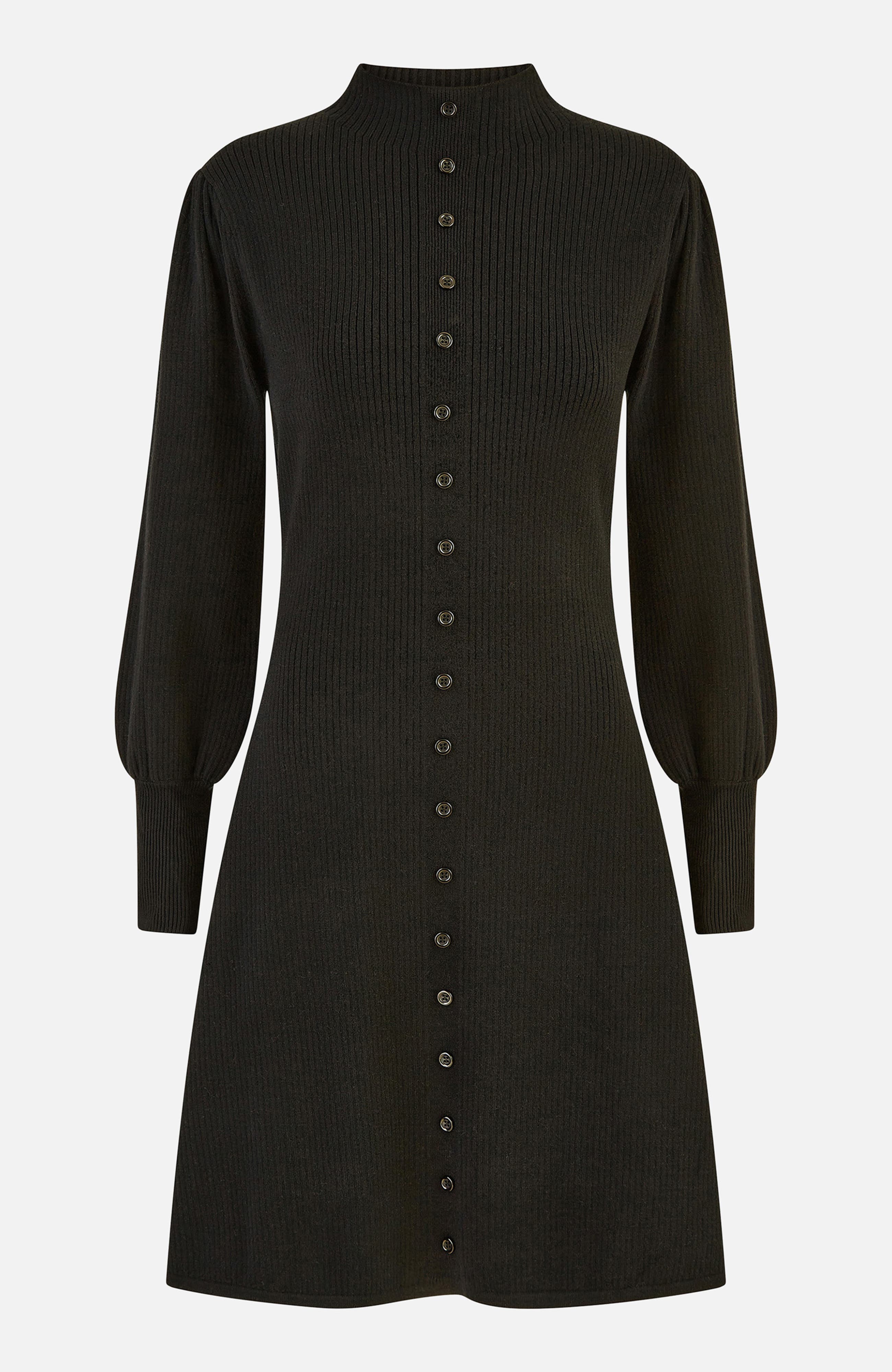 Knitted Button Up Midi Dress - image 2