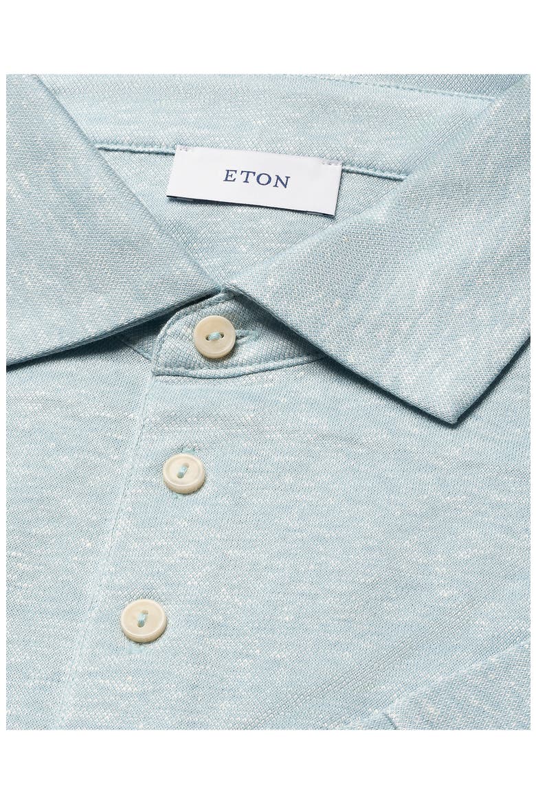 Linen & Cotton Fine Knit Polo, Alternate, color, LIGHT BLUE
