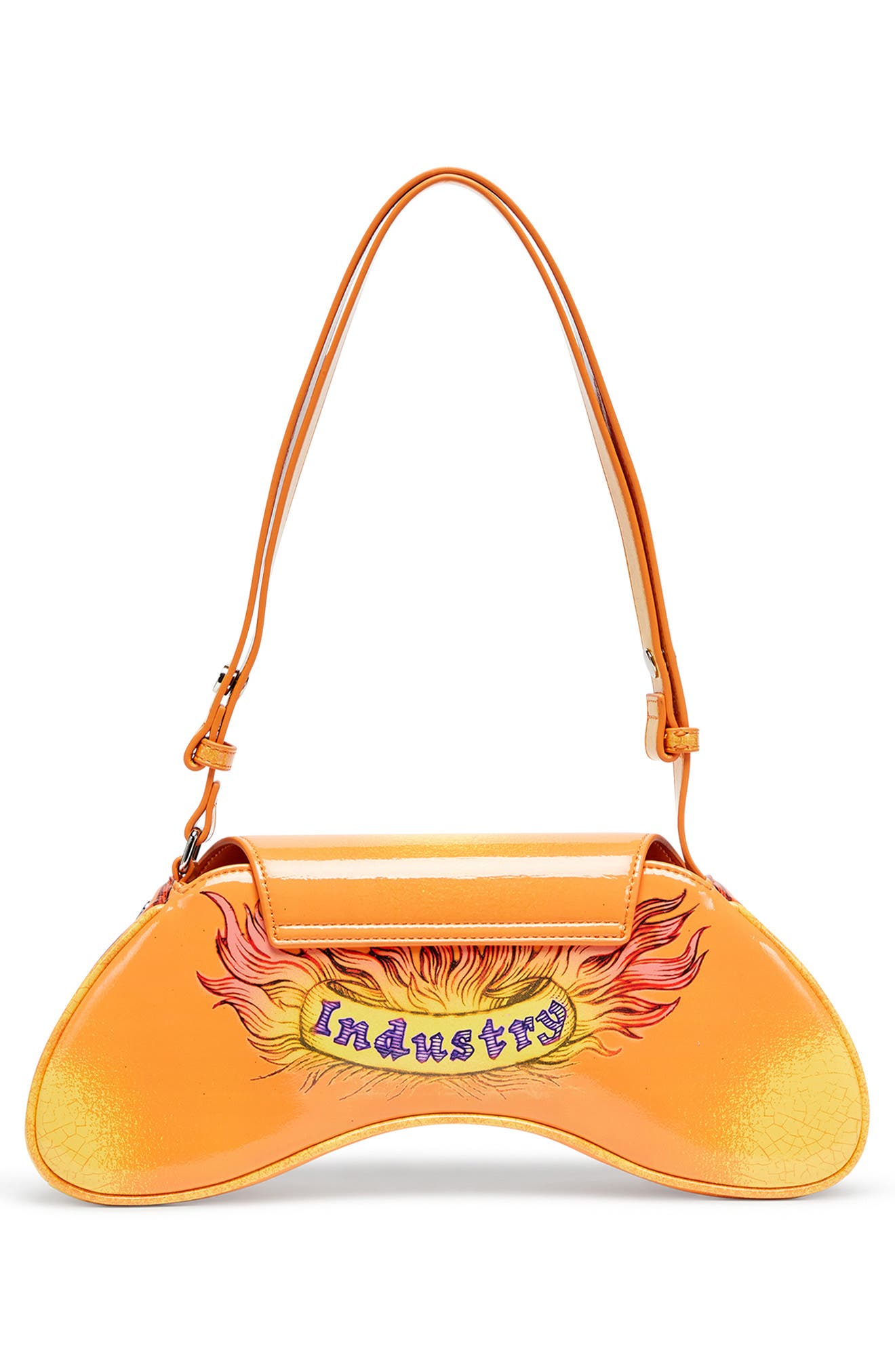 DIESEL<sup>®</sup> Play Faux Leather Crossbody Bag, Alternate, color, Orange