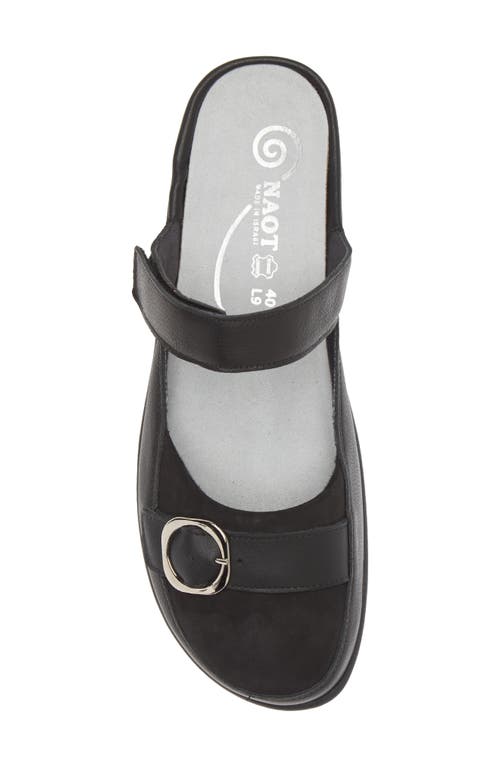 Naot Hongi Mary Jane Mule In Black