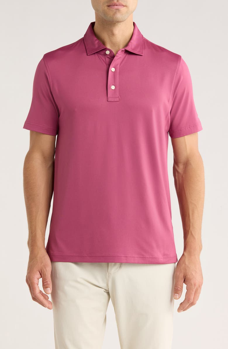 Brooks Brothers Knit Polo, Main, color, Violet Quartz