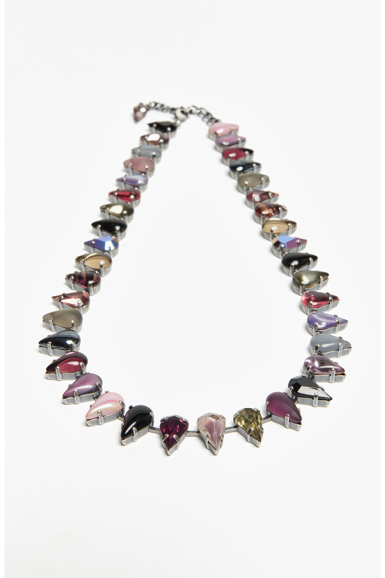 Punk Rocks Fang Layering Choker, Alternate, color, Silver