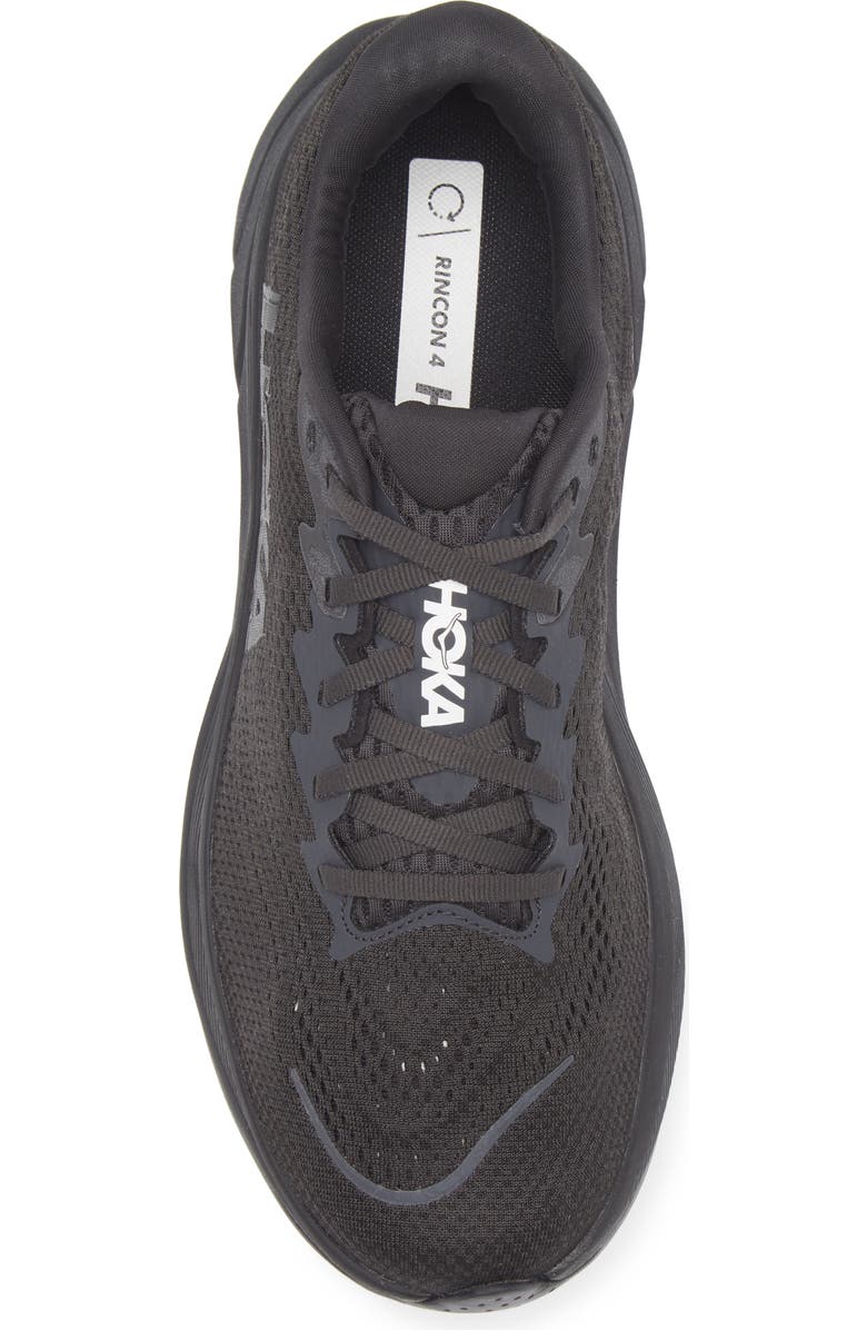 HOKA Rincon 4 Running Shoe, Alternate, color, Black / Black