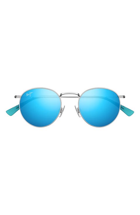 Pukaua 50mm Small Polarized Round Sunglasses