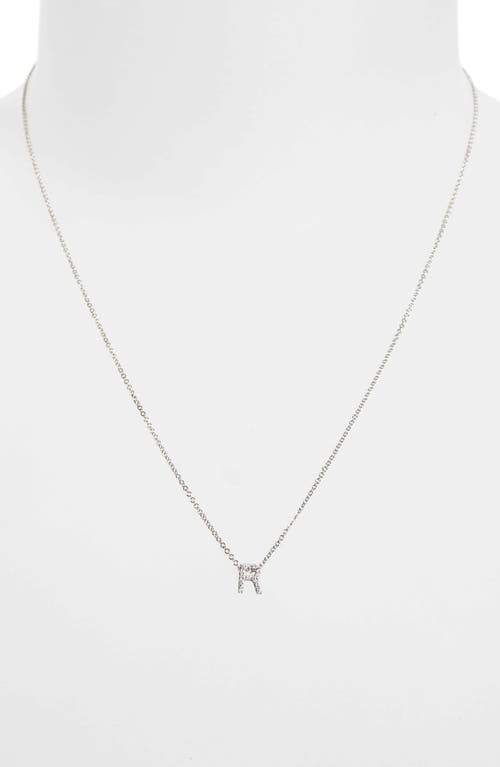 Bony Levy Diamond Pavé Initial Pendant Necklace In 18k White Gold - R