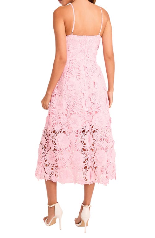 Endless Rose 3d Appliqué Strapless Midi Dress