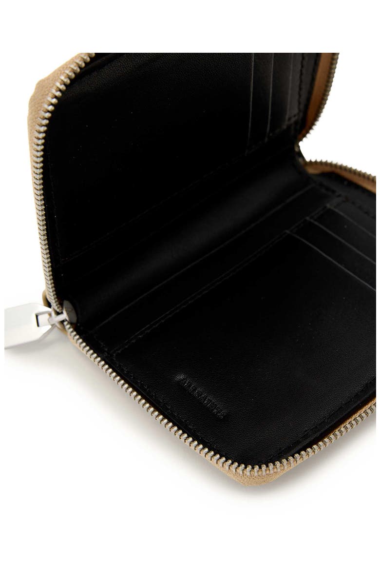Lena Hex Leather Zip Wallet, Alternate, color, MELLOW YELLOW