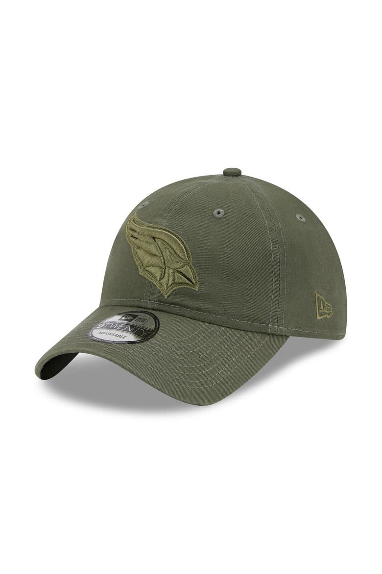 Men's New Era Olive Arizona Cardinals Core Classic 2.0 Tonal 9TWENTY Adjustable Hat, Main, color, Olive