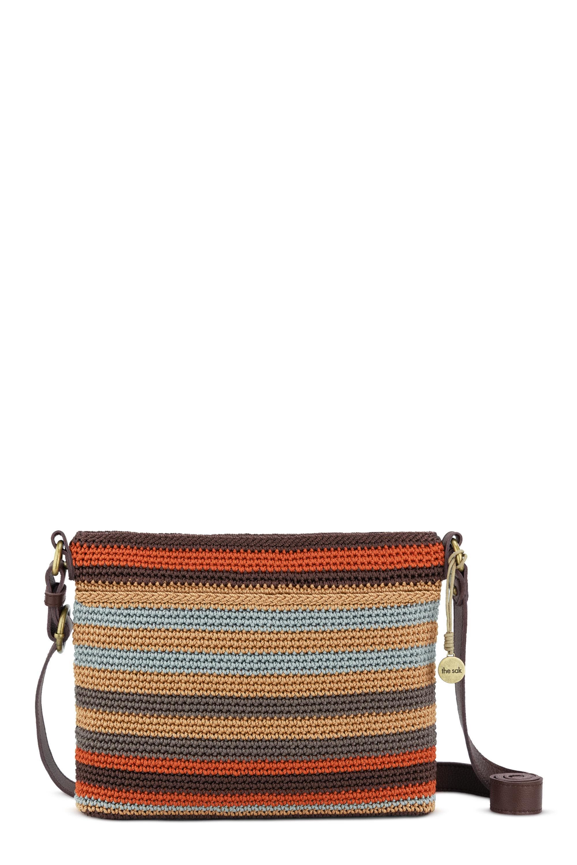 Melrose Crossbody Leather Bag, Main, color, Harvest Stripe