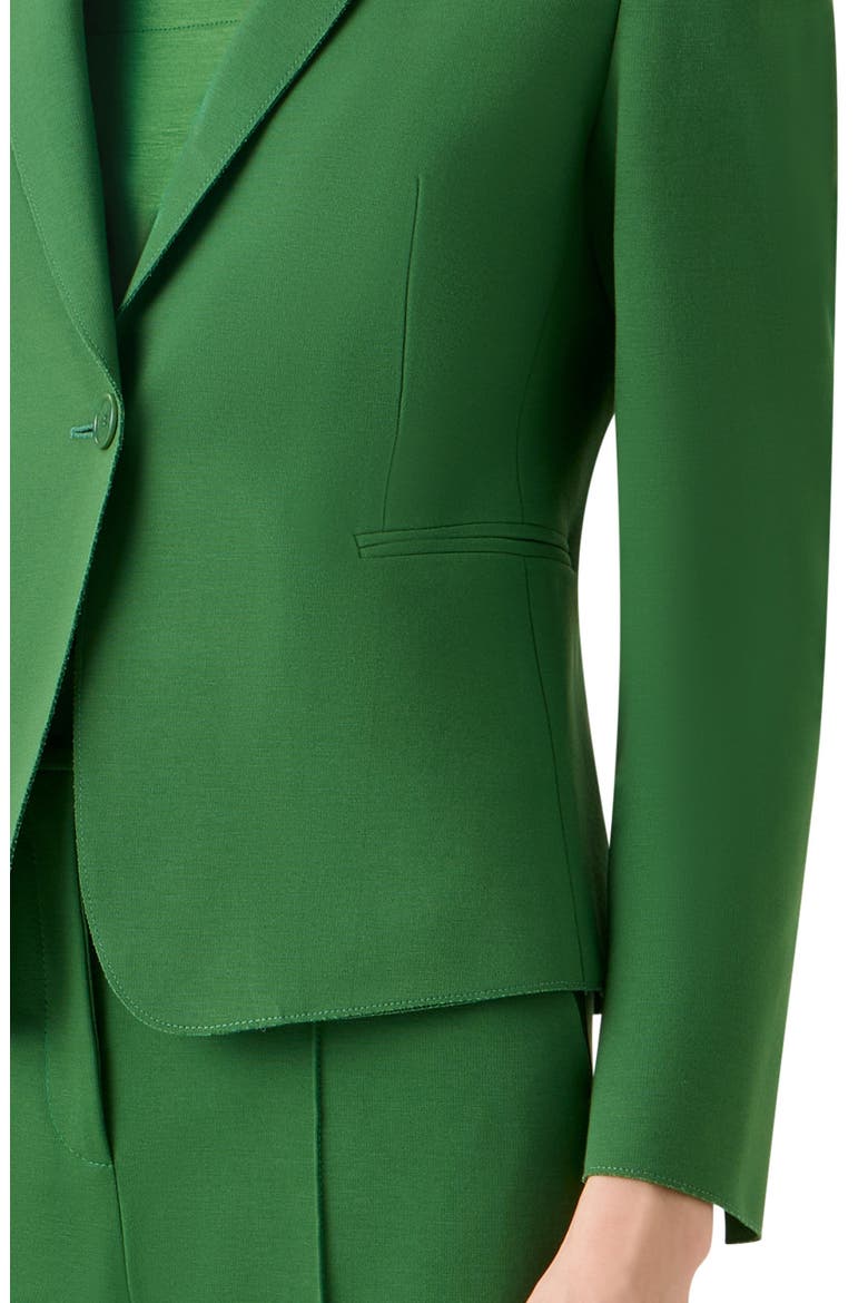 Fitted Signature Jersey Blazer, Alternate, color, GREEN