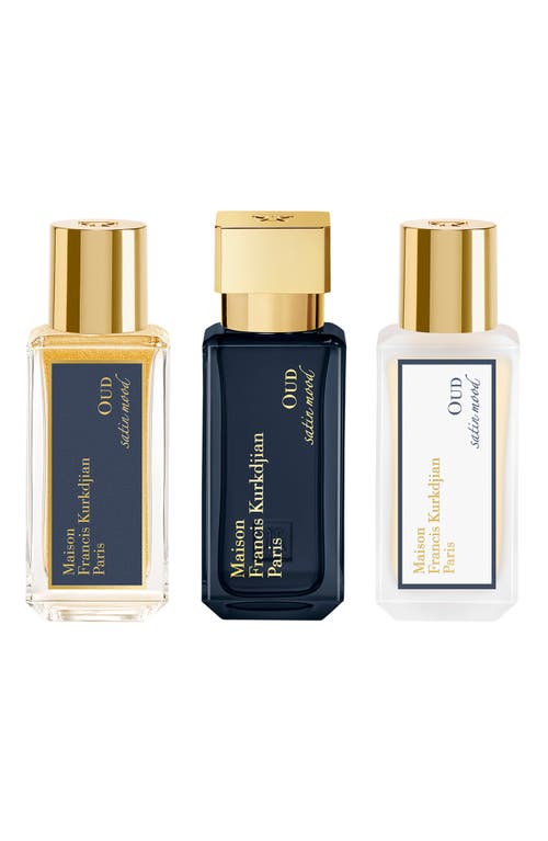 Maison Francis Kurkdjian Oud Satin Mood Fragrance Ritual Set In Transparent