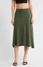 GO COUTURE Flared Midi Skirt
