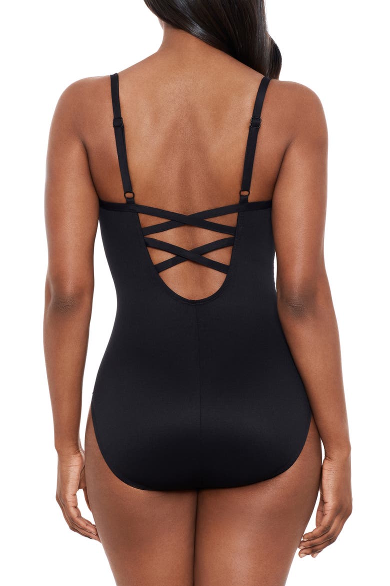 Precioso Temptation One-Piece Swimsuit, Alternate, color, BLACK MULTI