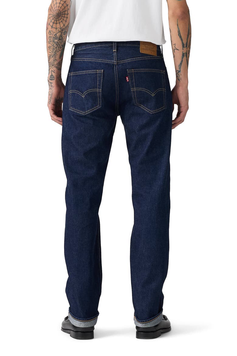 501® Original Straight Leg Jeans, Alternate, color, NEW SELVEDGE RINSE 1