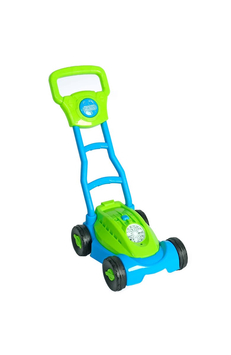 Easy Playhouse Lawn Mower Bubble Machine, Lights & Sounds, Outdoor Pretend Play, Main, color, Multicolored