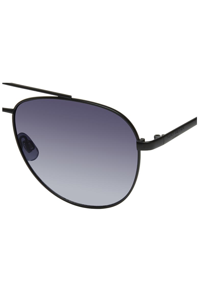 61mm Aviator Sunglasses, Alternate, color, BLACK CRYSTAL GREEN/ SMOKE