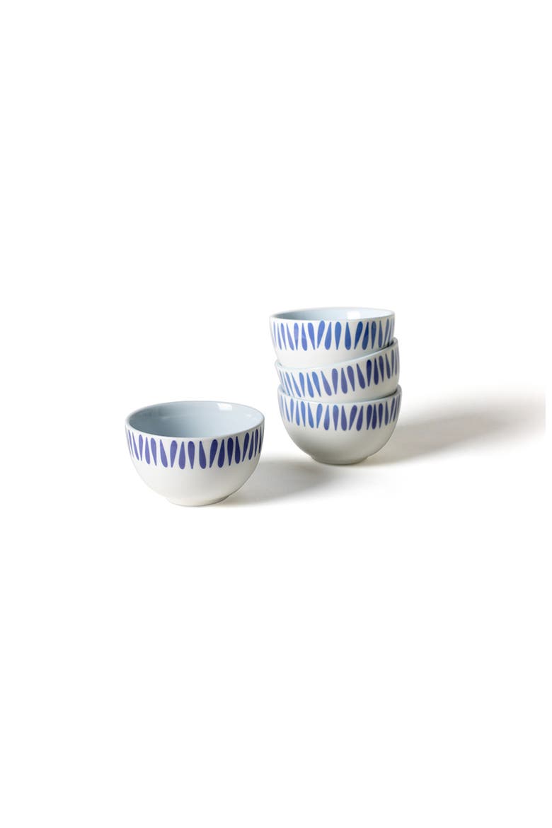 Iris Blue Drop Small Bowl Set of 4, Main, color, Blue