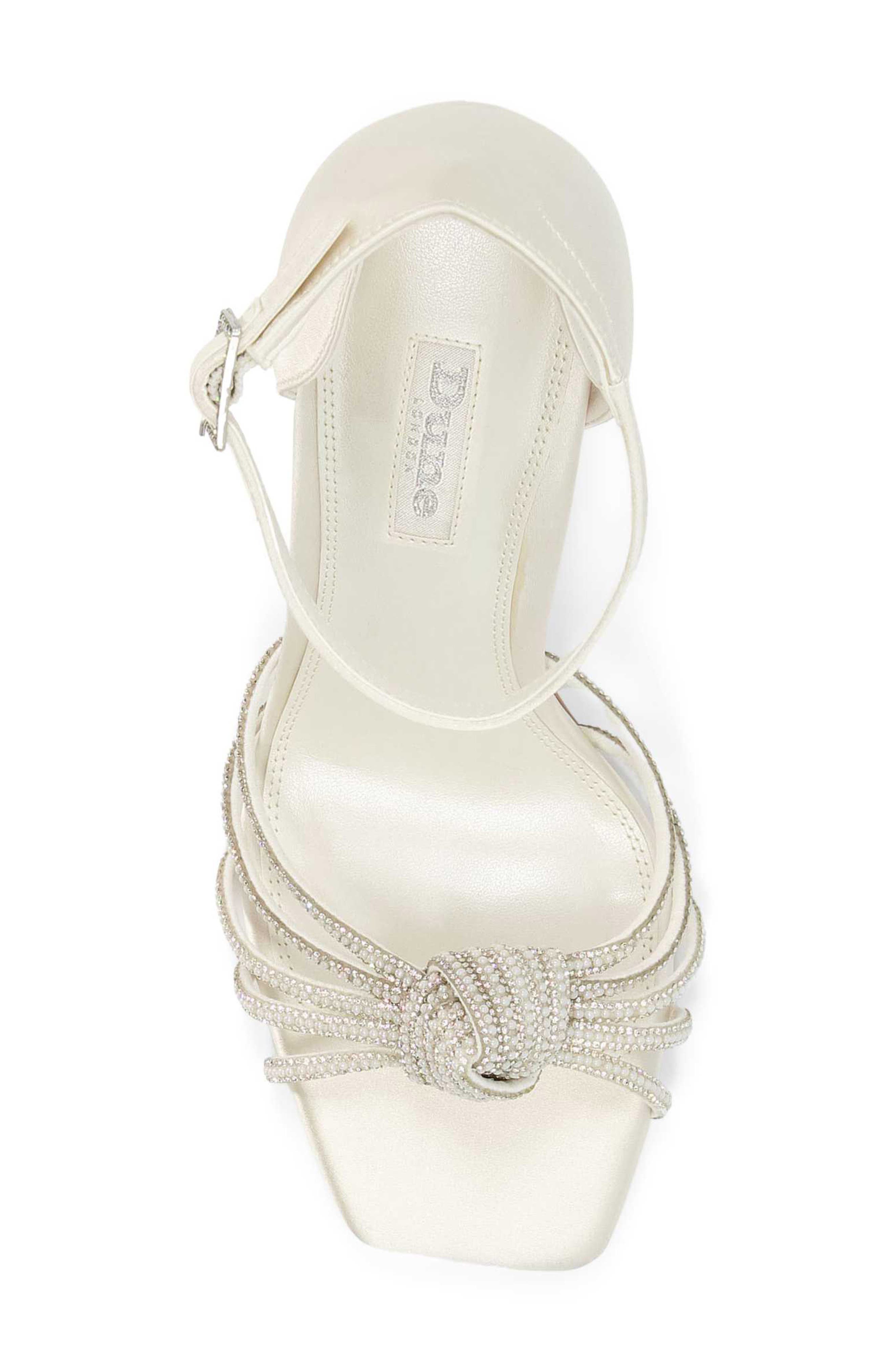 Dune London Morellas Sandal, Alternate, color, Ivory-Satin