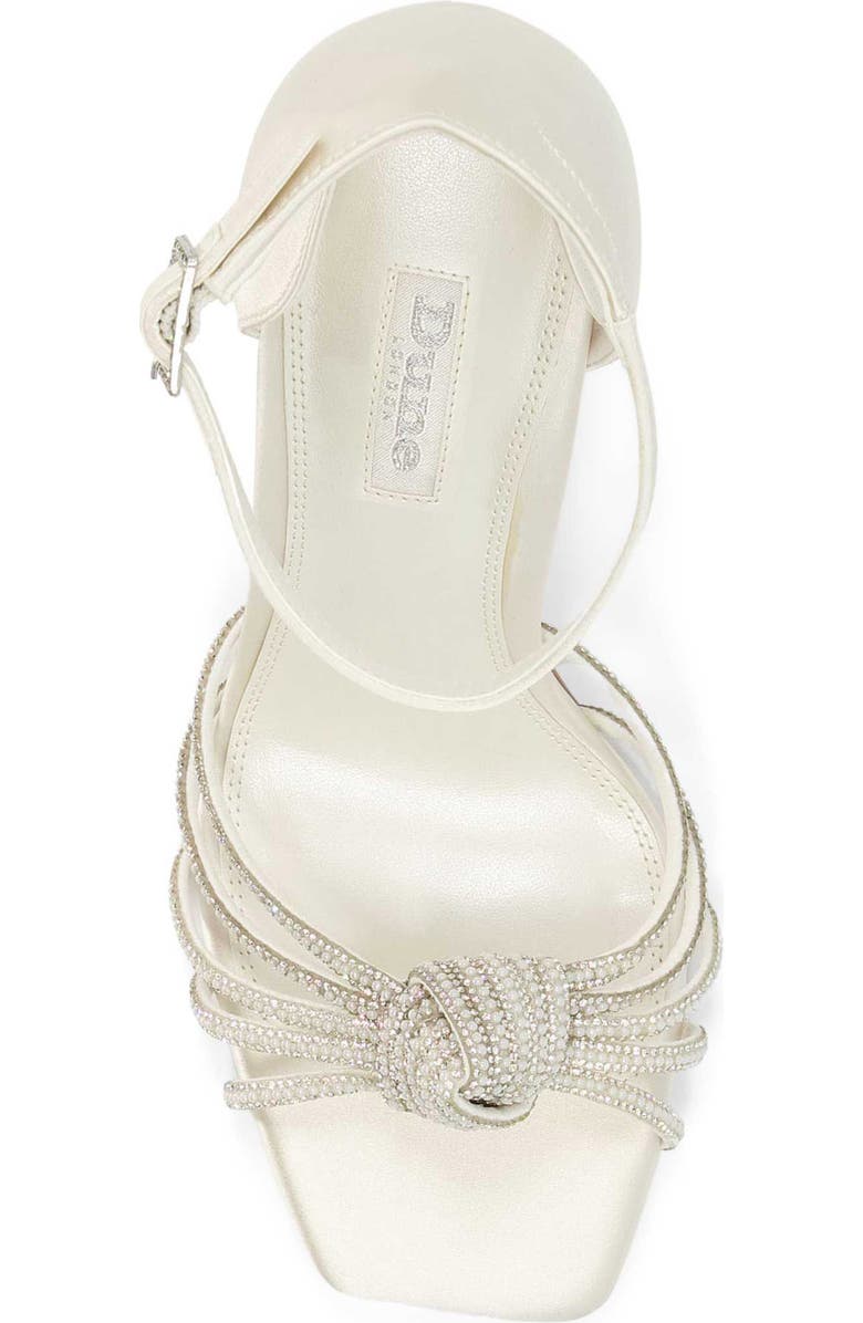 Dune London Morellas Sandal, Alternate, color, Ivory-Satin