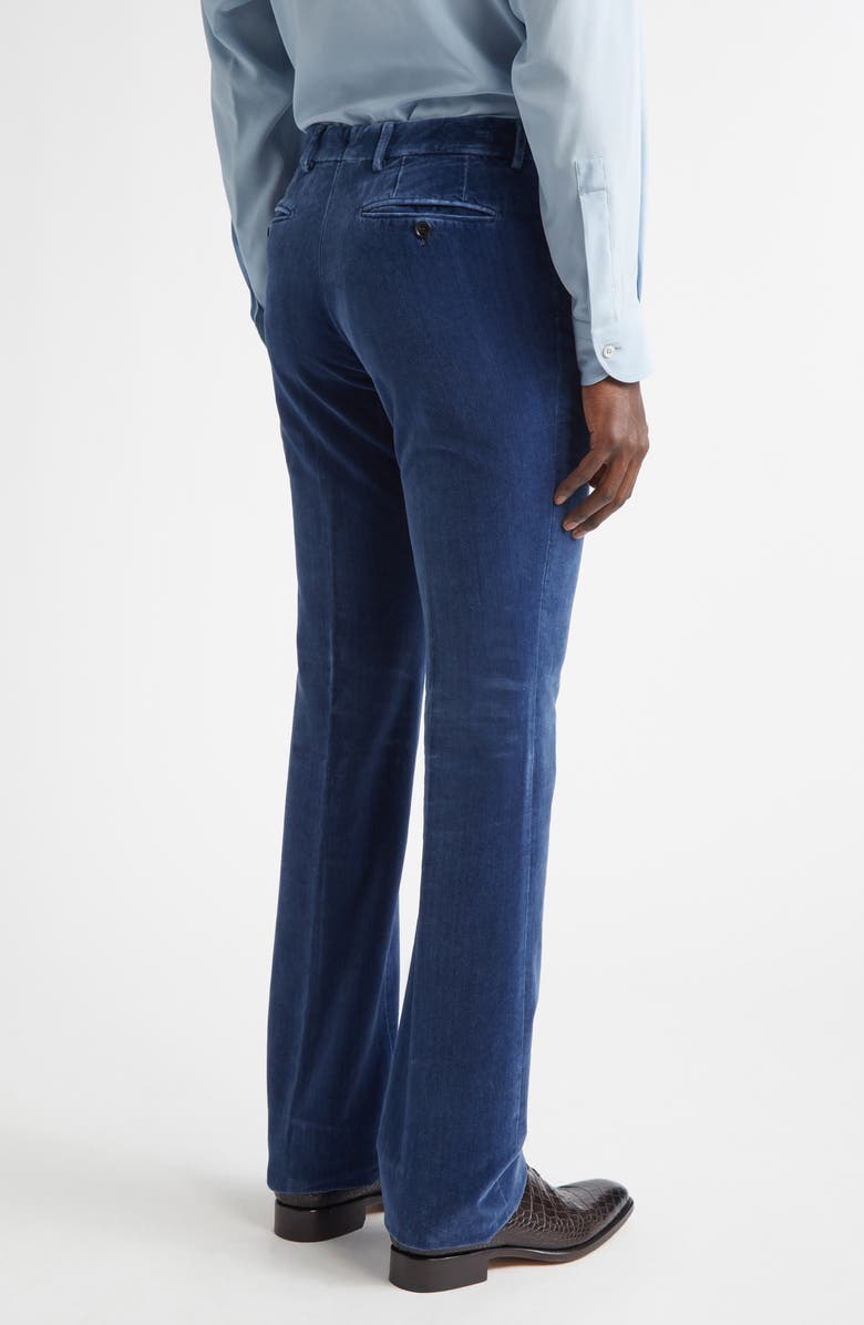 TOM FORD Velveteen Straight Leg Pants, Alternate, color, Indigo
