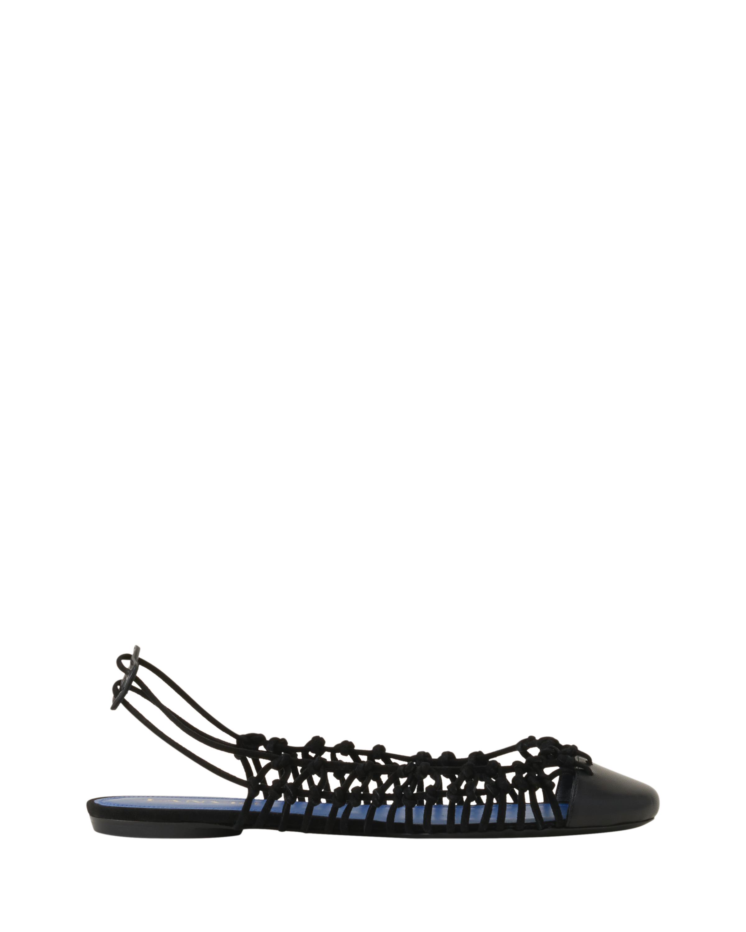 Knitline Slingback Ballerina In Leather