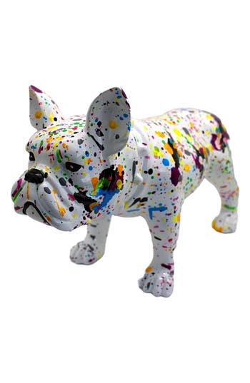 Interior Illusions Splatter French Bulldog Statue In Multi