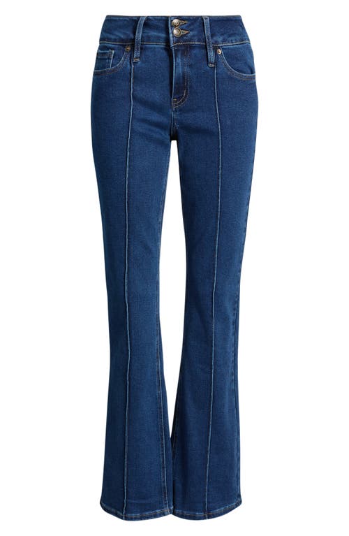 Ymi Jessie Mid Rise Bootcut Jeans In All Over Potassium Dark