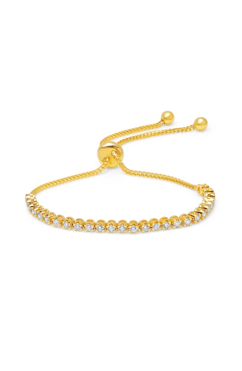 Graziela Diamond Bolo Bracelet in Yellow, Main, color, Yellow Gold