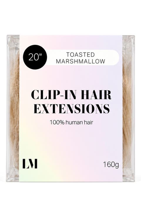20-Inch Human Hair Clip-In Extensions