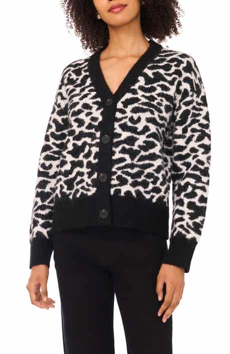 Halogen® Animal Print Cardigan
