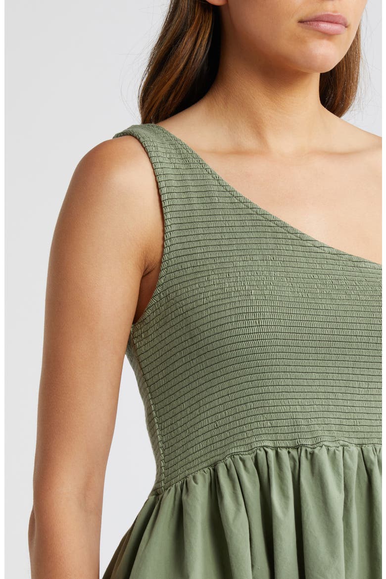 Connie One-Shoulder Fit & Flare Dress, Alternate, color, SEA SPRAY