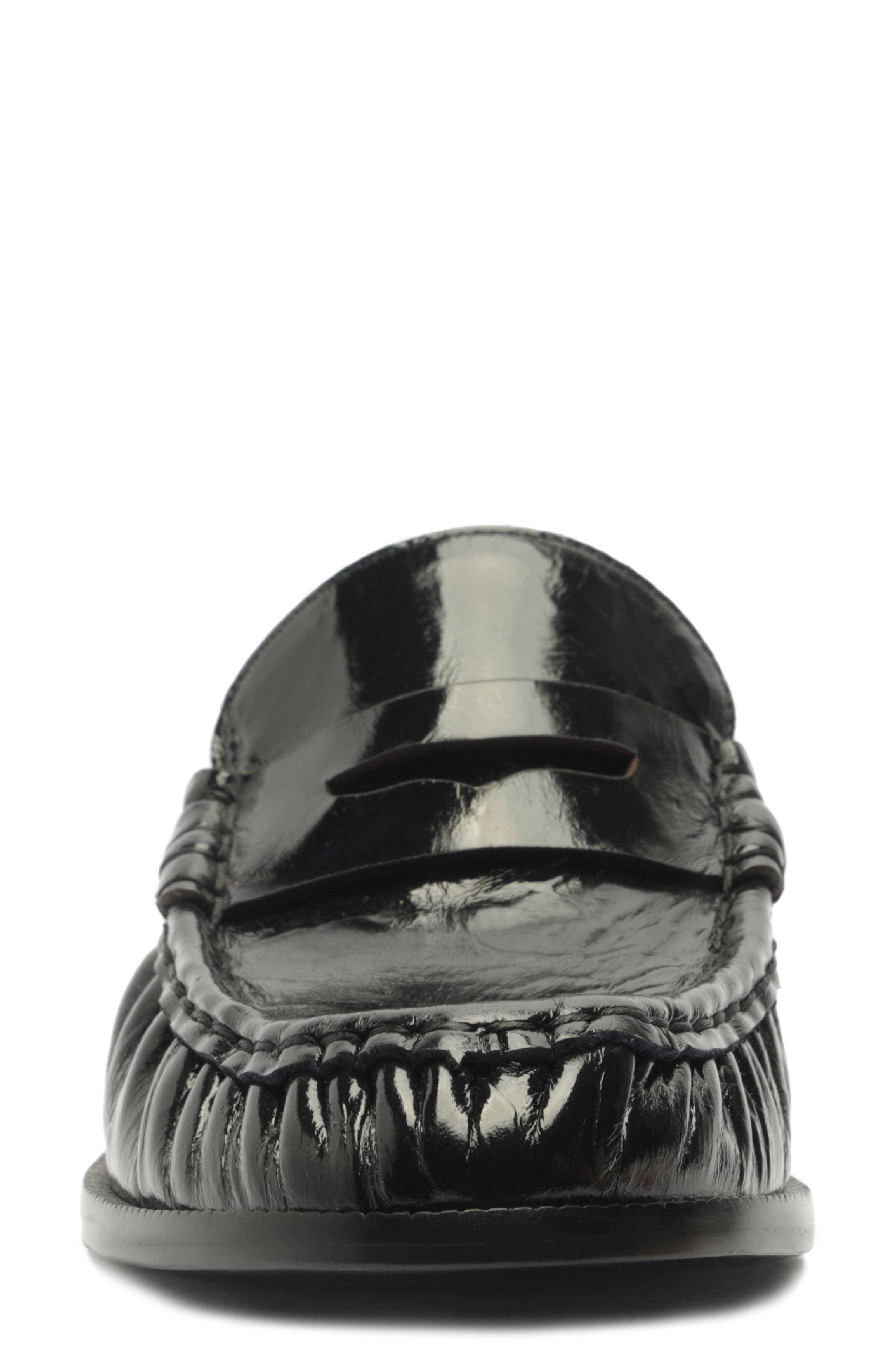 Schutz Tyche Penny Loafer, Alternate, color, Black