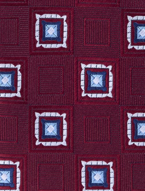 Oak Hill By Dxl Big & Tall Medallion Tie In Burgundy