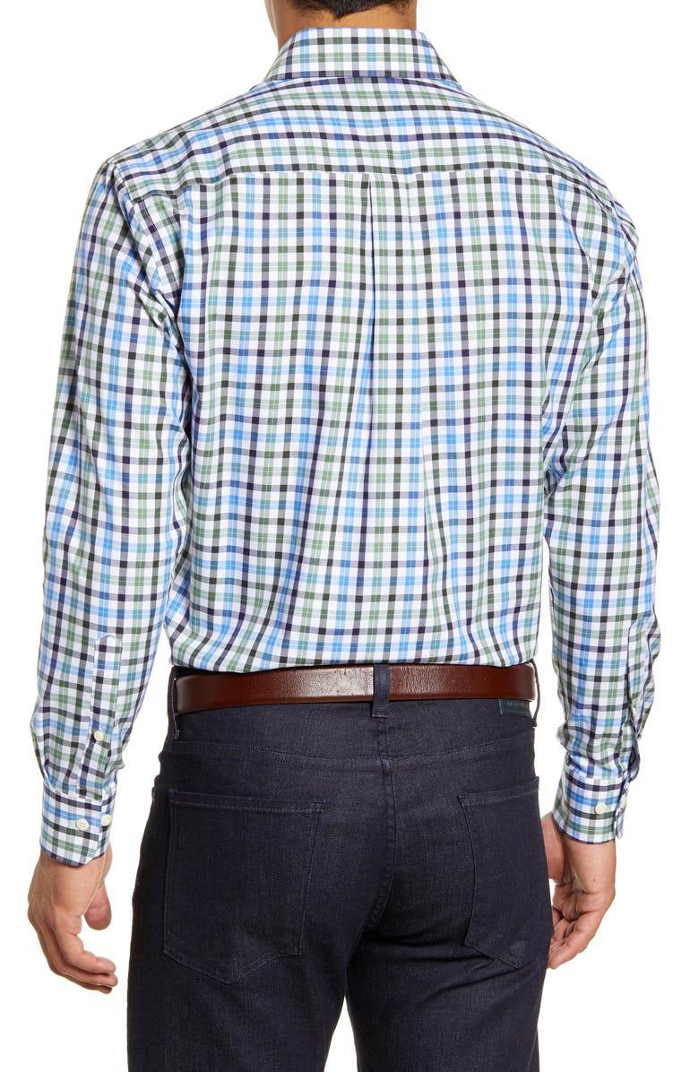 Peter Millar Ocracoke Check Button-Up Shirt, Alternate, color, 