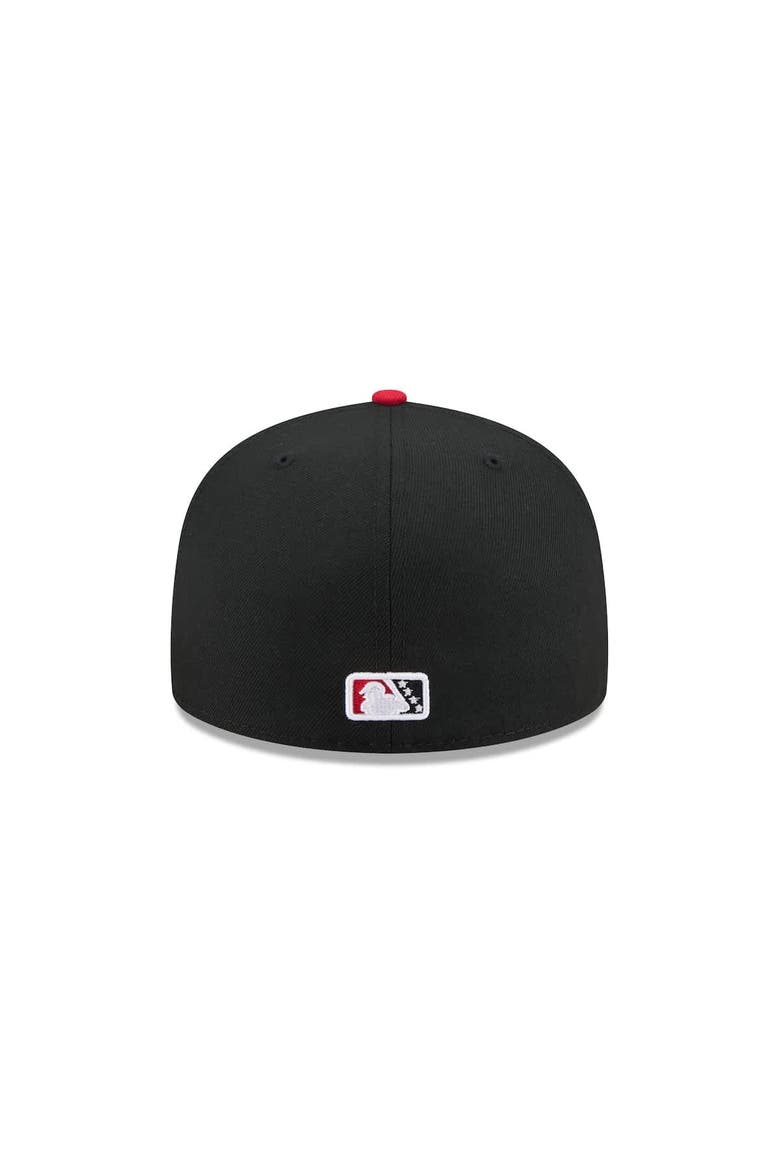 Men's New Era  Black Fresno Grizzlies Theme Nights 59FIFTY Fitted Hat, Alternate, color, Black