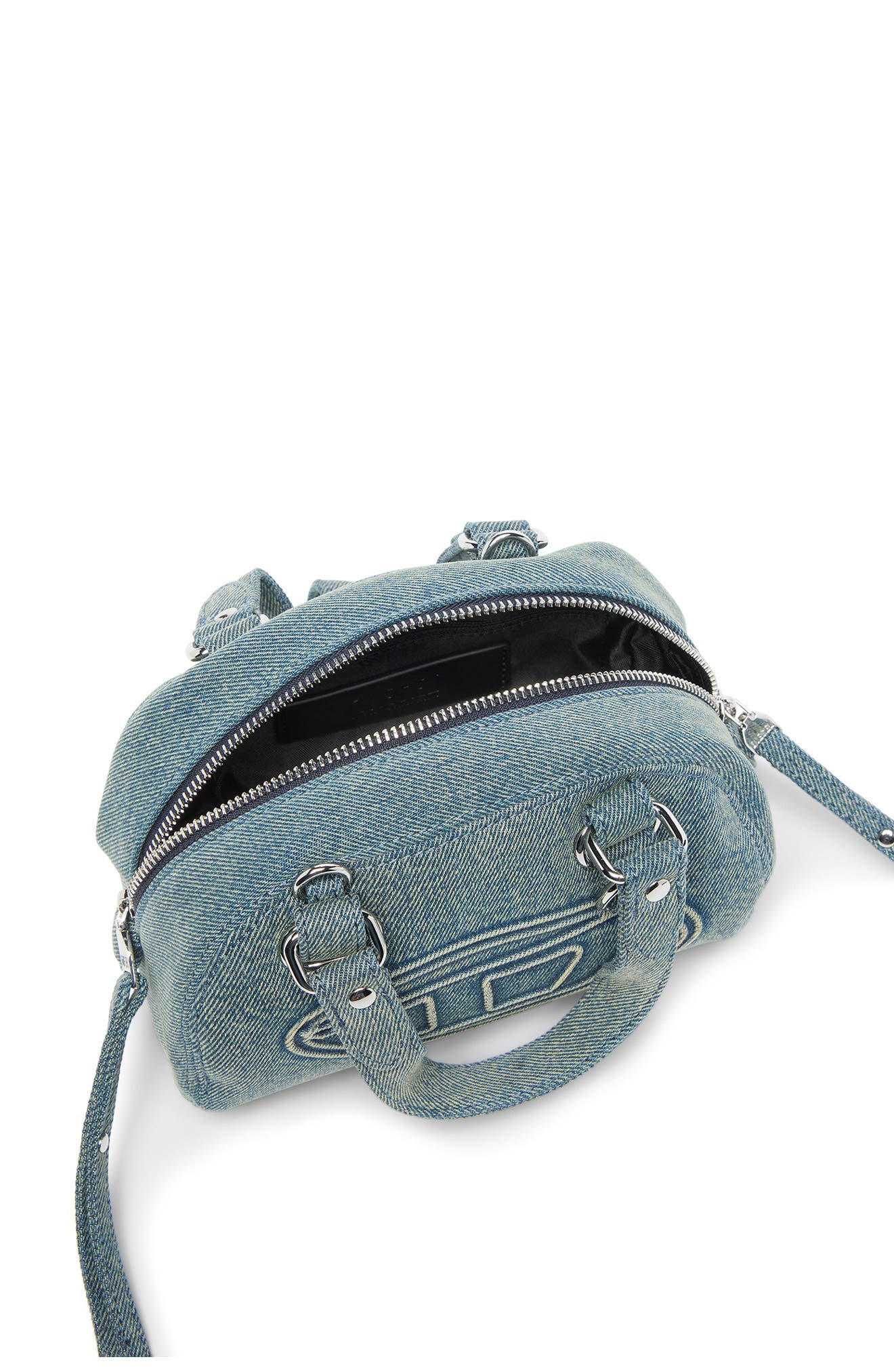 1DR Dome Soft Denim Crossbody Bag, Alternate, color, DENIM