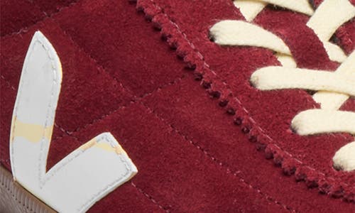 Veja Suede Low-top Sneakers Rubber Sole In Burgundy