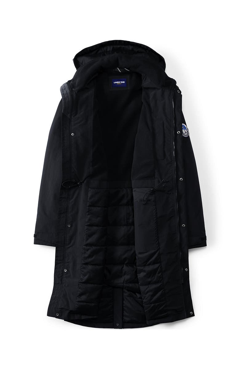Lands' End Squall Waterproof Insulated Winter Stadium Coat, Alternate, color, Black
