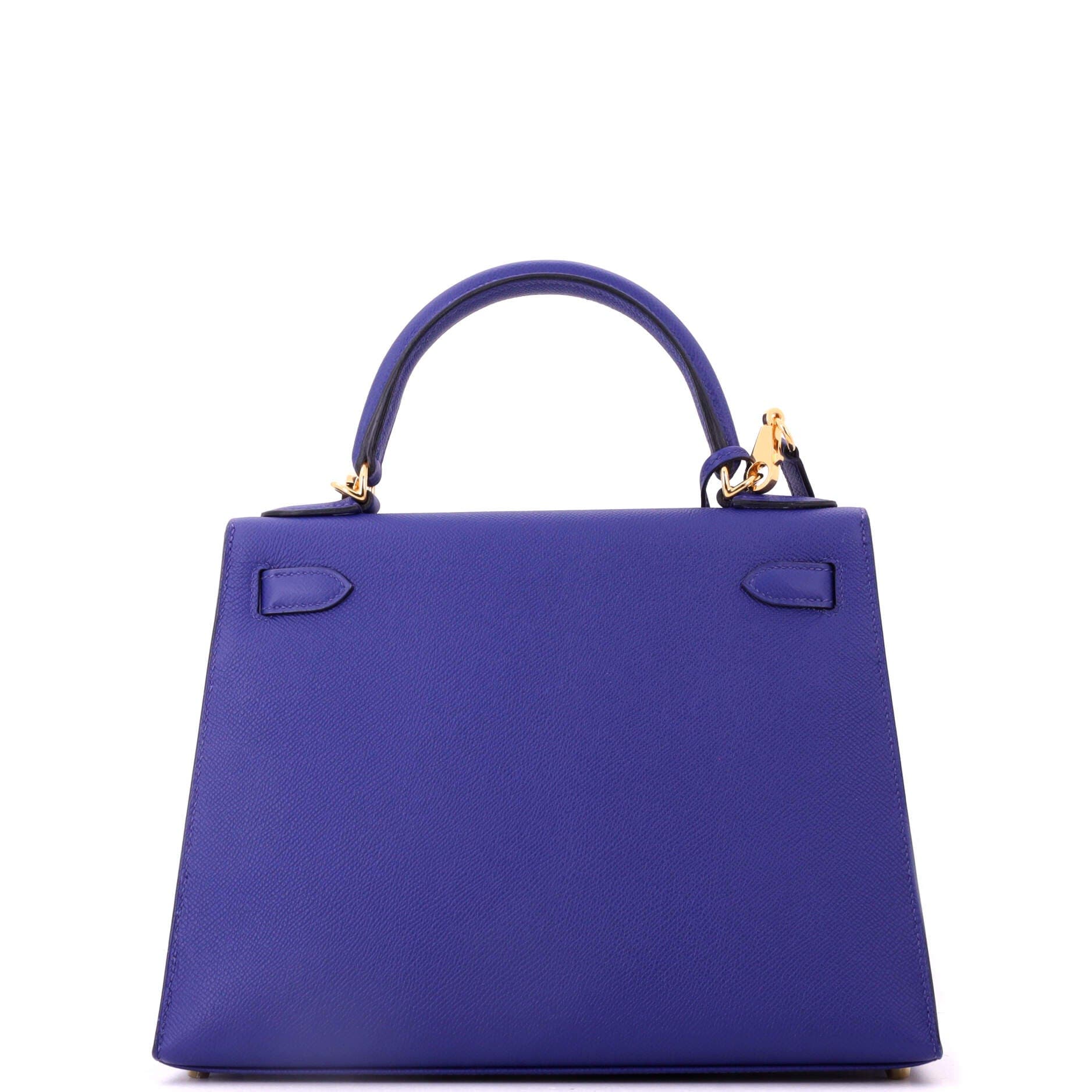 Kelly Handbag Blue Epsom with Gold Hardware 28, Alternate, color, Blue