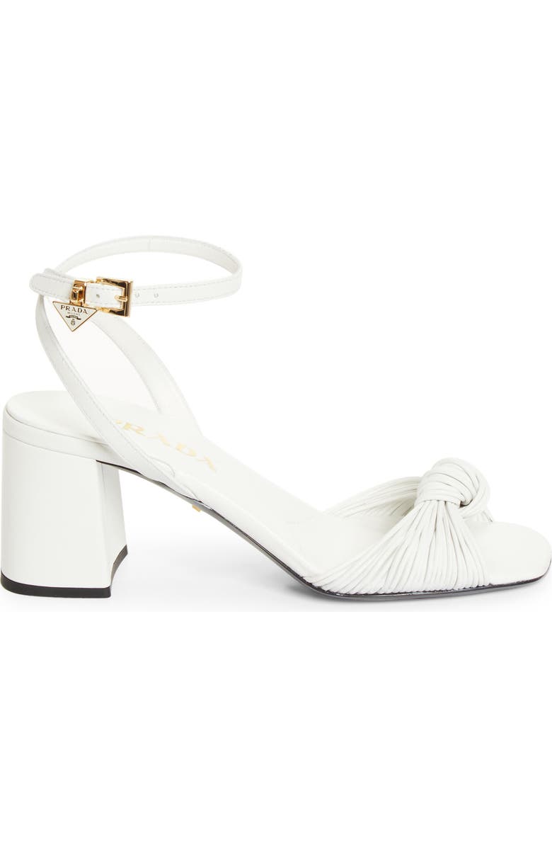 Prada Cage Sandal, Alternate, color, Bianco