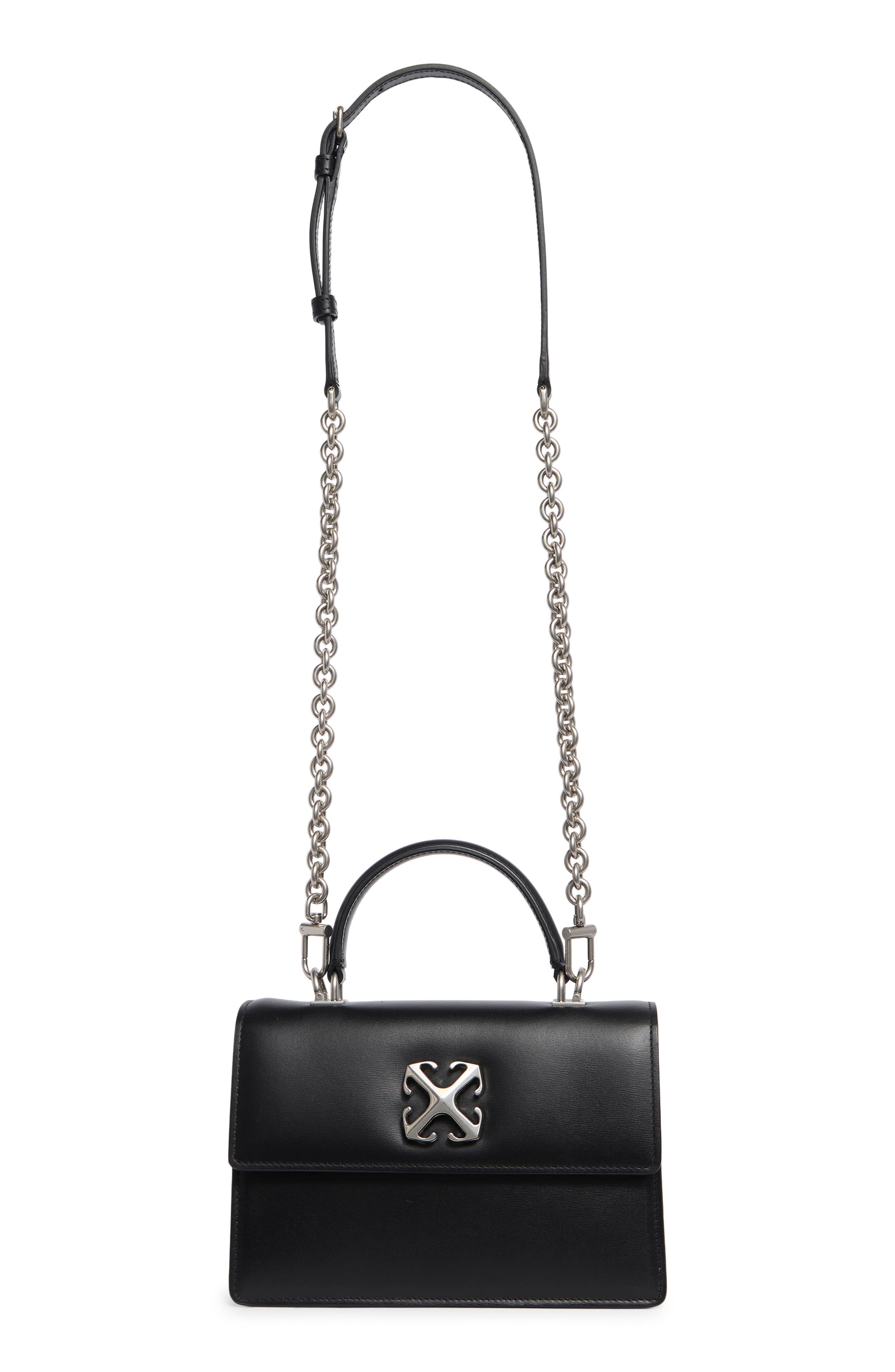Off-White Jitney 1.4 Top Handle Leather Crossbody