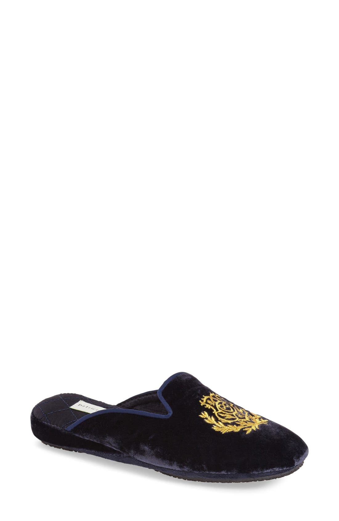 patricia green 'Diana' Slipper, Main, color, NAVY VELVET