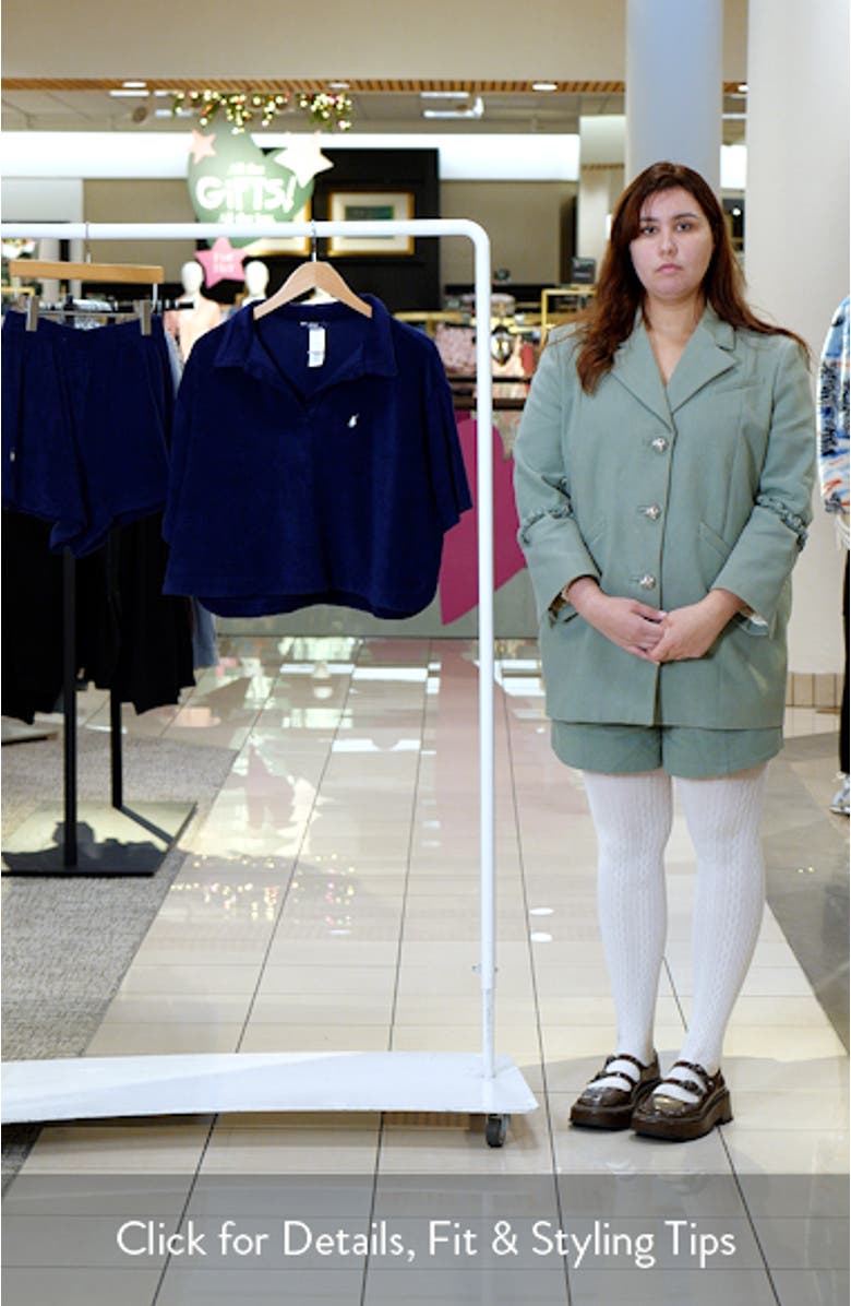 Terry Polo Shirt & Shorts Cover-Up Set, sales video thumbnail