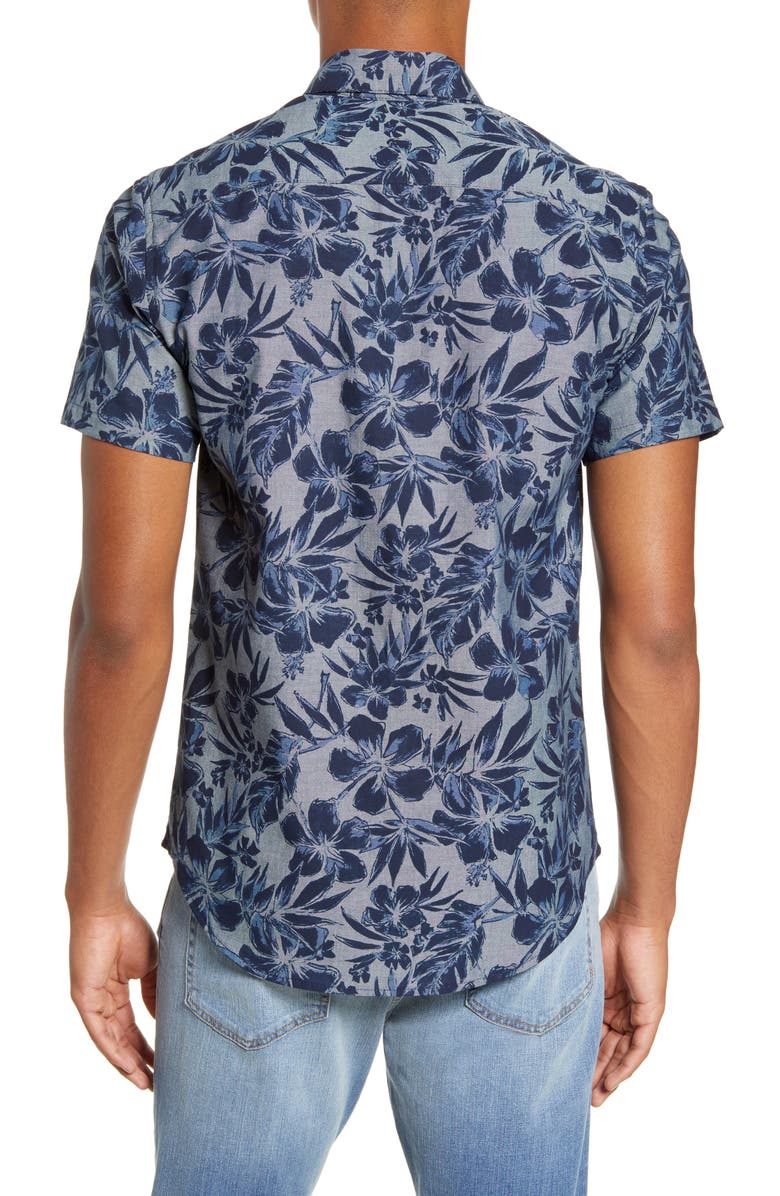 Dog Threads Cool Breeze BBQ Short Sleeve Button-Down Shirt, Alternate, color, 